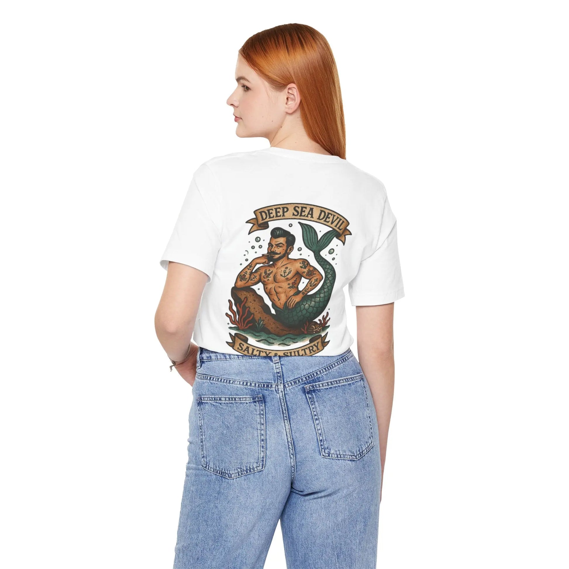 Deep Sea Devil T-Shirt – Neo-Traditional Statement by No Love Lost Printify