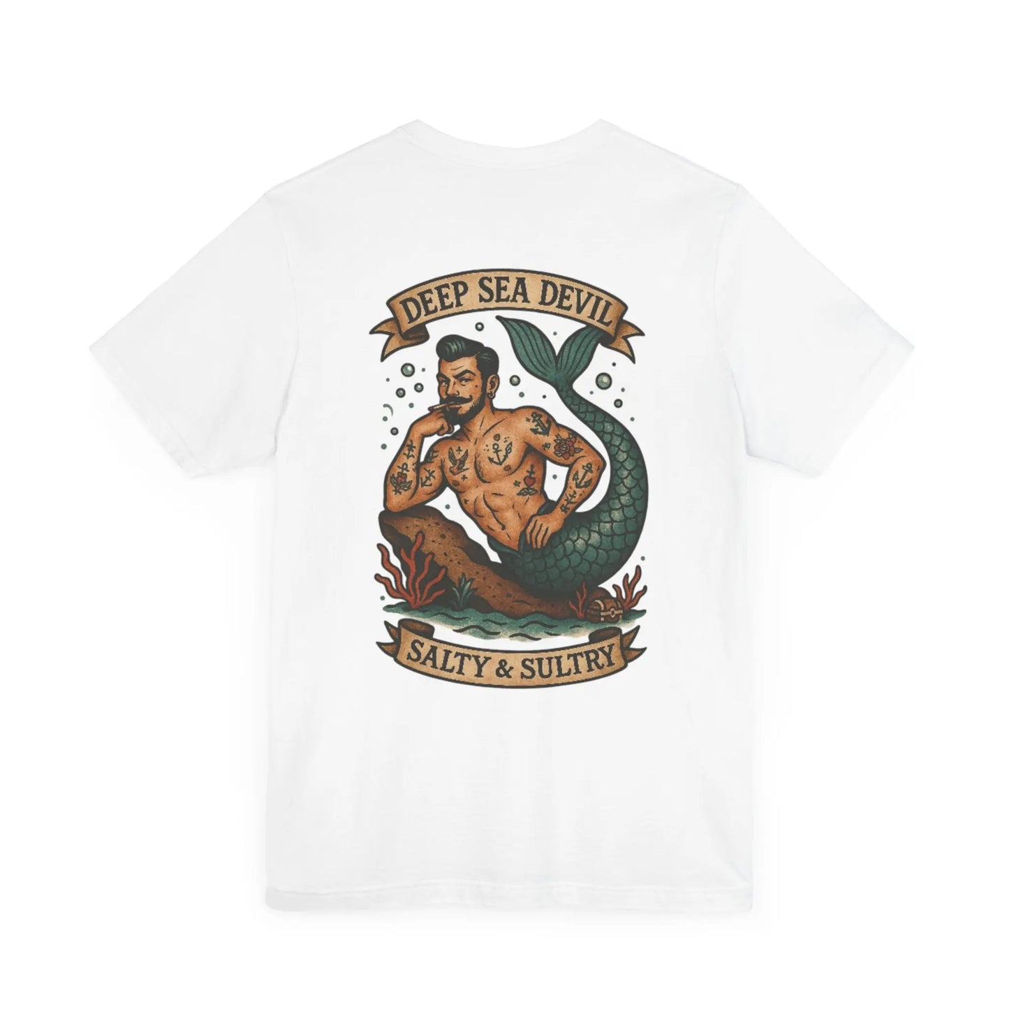 Deep Sea Devil T-Shirt – Neo-Traditional Statement by No Love Lost Printify