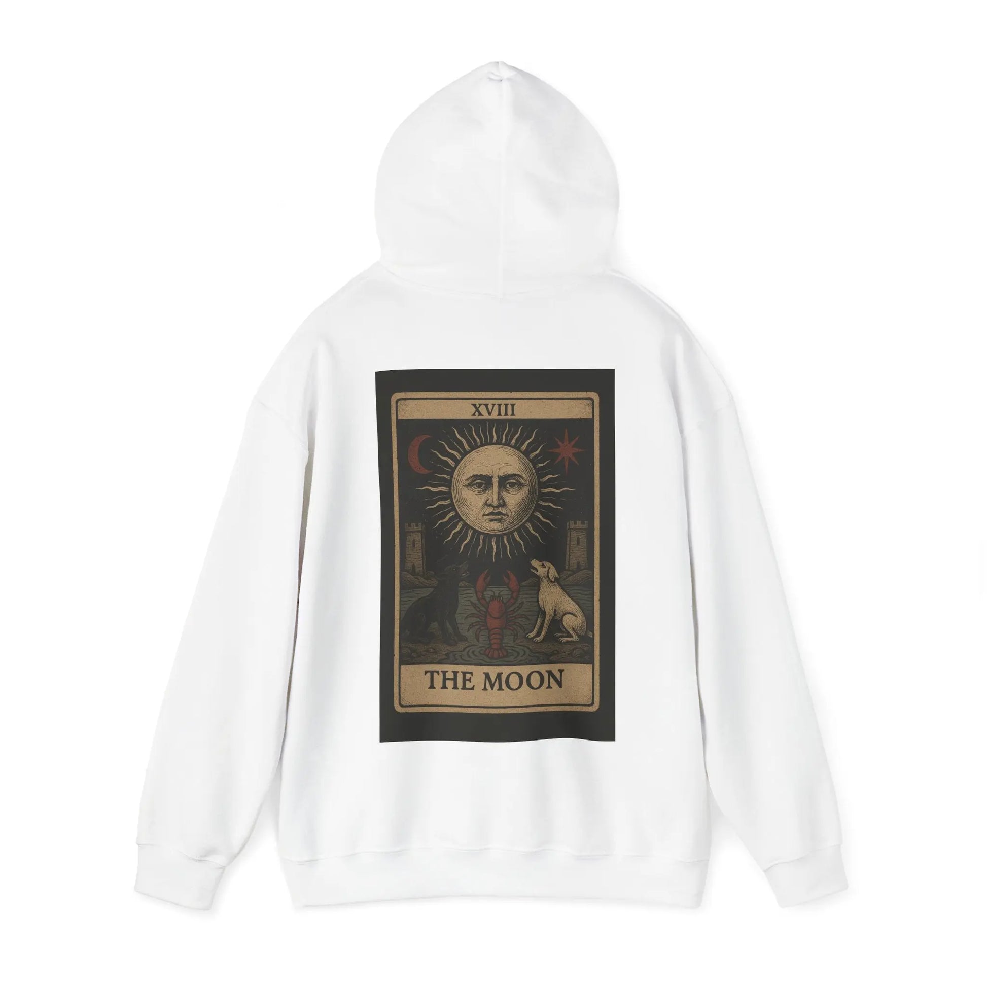 The Moon Tarot Hoodie – No Love Lost Edition (Back Print) Printify