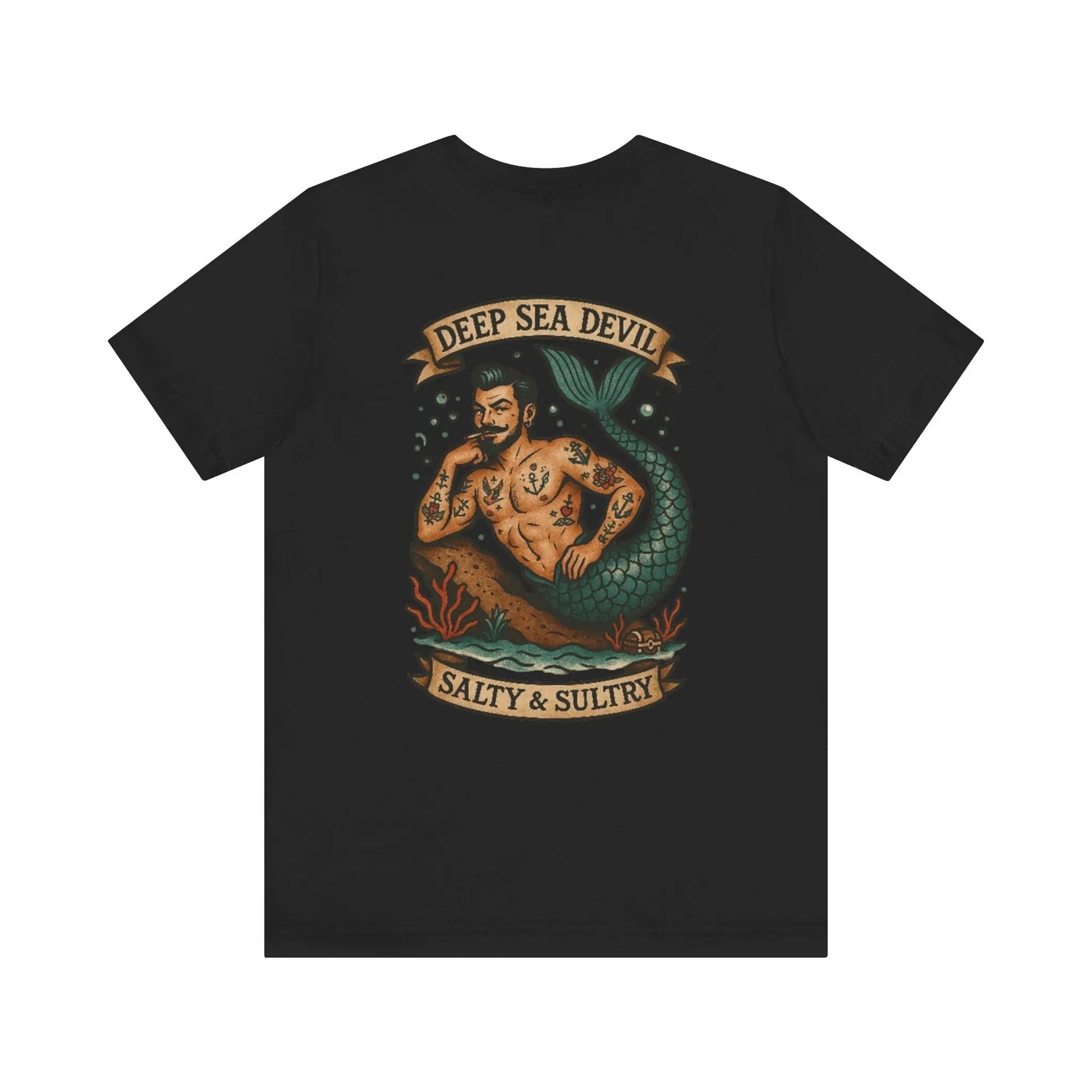Deep Sea Devil T-Shirt – Neo-Traditional Statement by No Love Lost Printify
