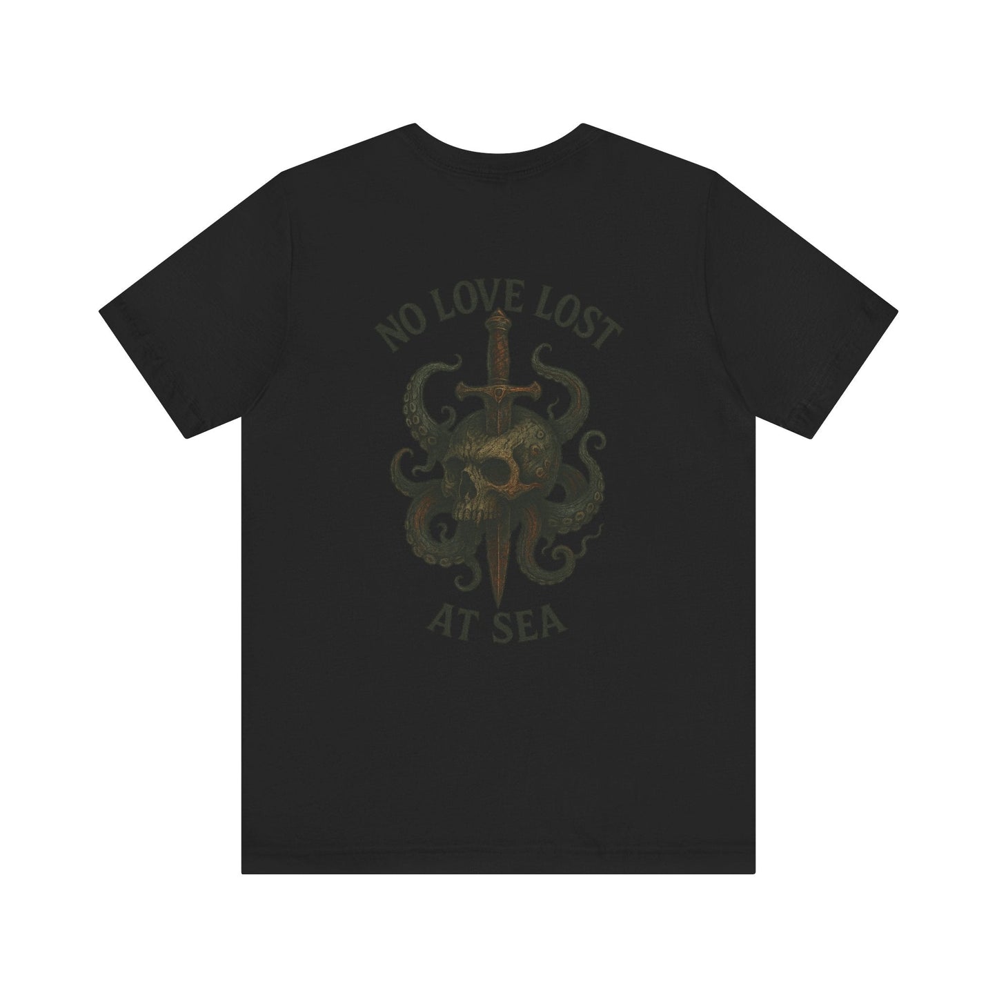 No Love Lost at Sea – Gothic Nautical Tee Printify