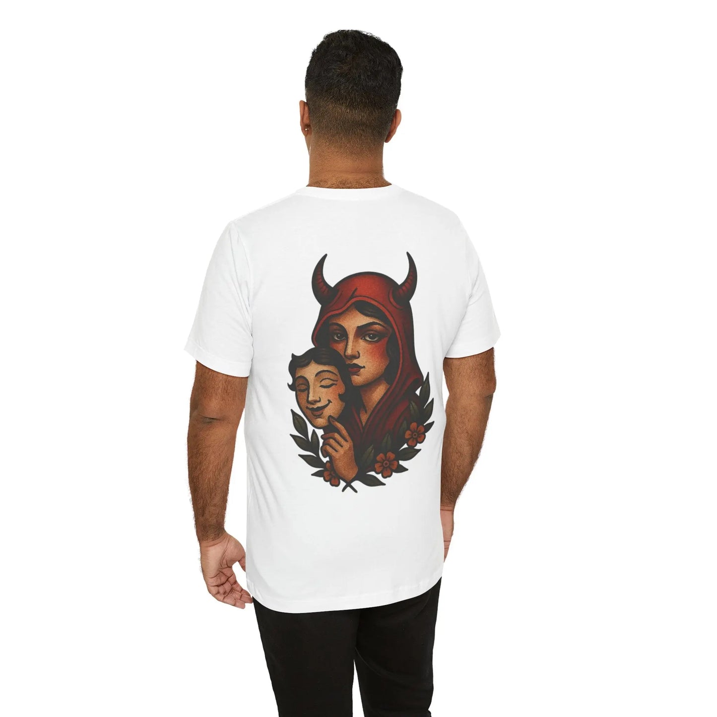 Devil in Disguise T-Shirt – Back Graphic Edition Printify