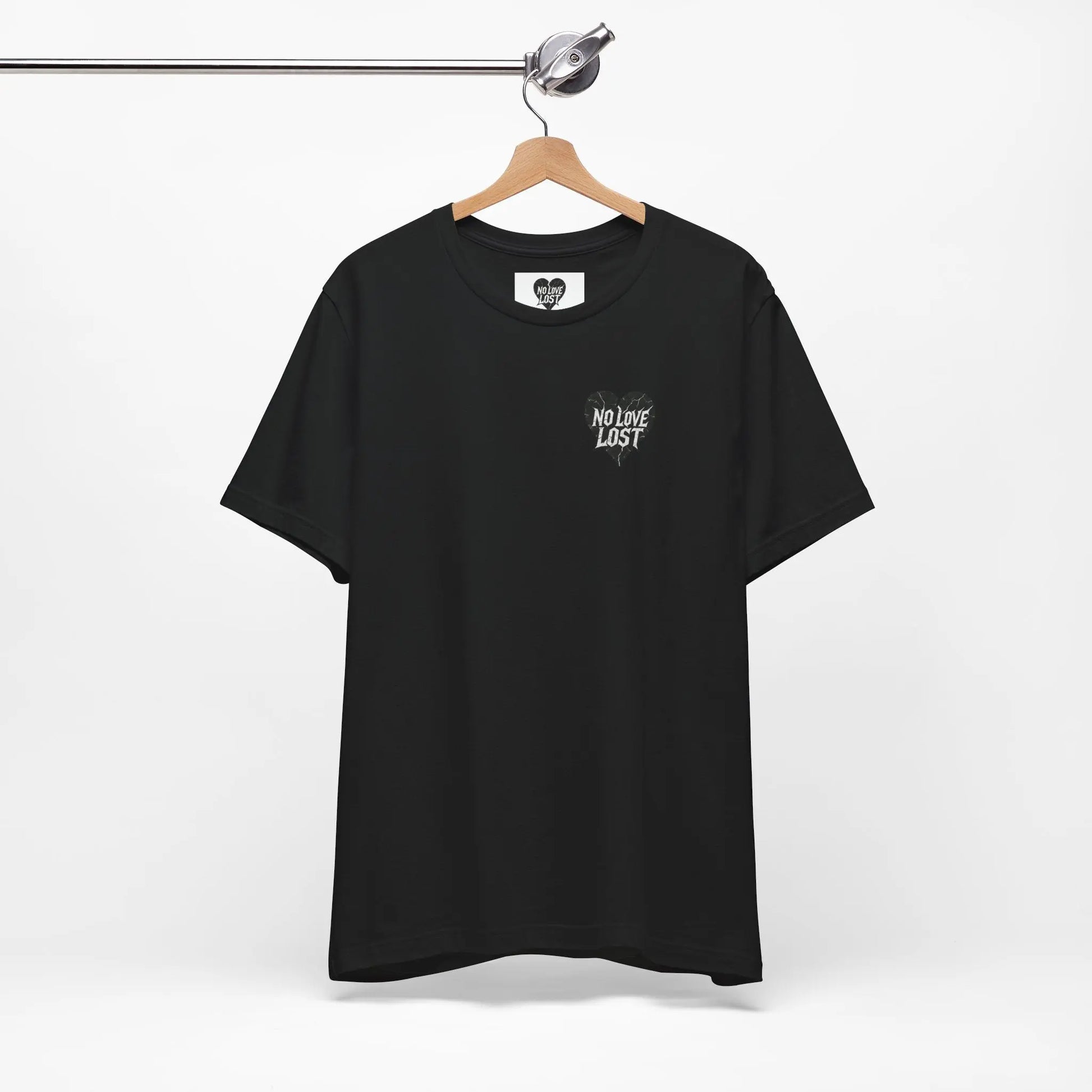 Crying Heart Cartoon Tee – Front & Back Print | No Love Lost Printify