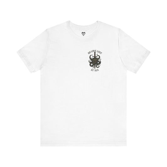 No Love Lost at Sea – Gothic Nautical Tee Printify