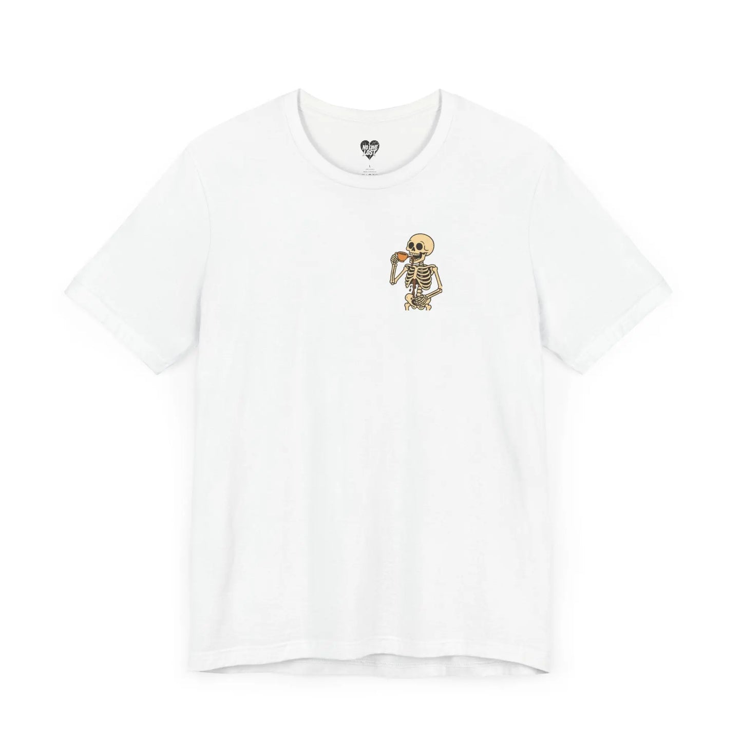Skeleton Tea unisex tee – Minimal Graphic Tee (Unisex) Printify