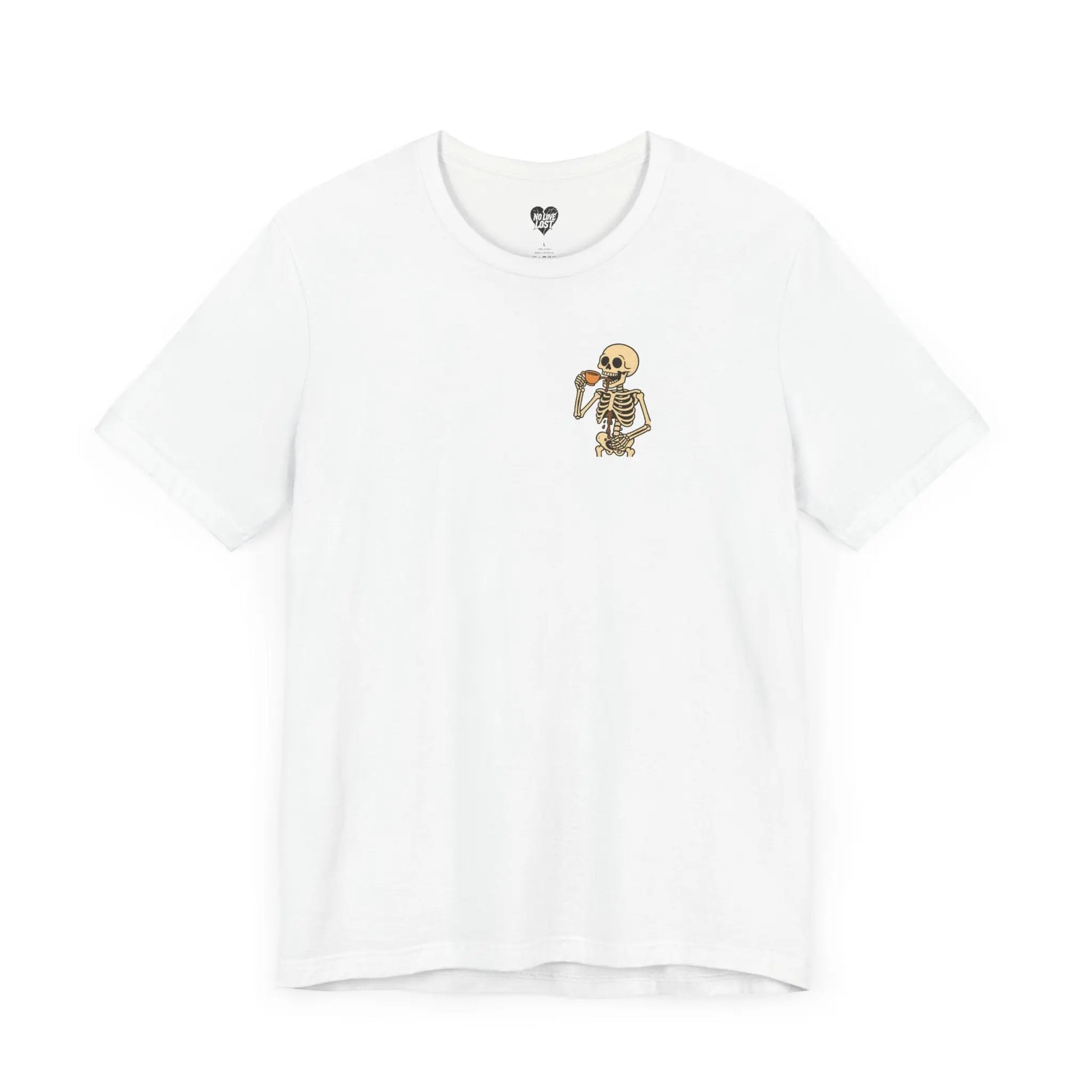 Skeleton Tea unisex tee – Minimal Graphic Tee (Unisex) Printify