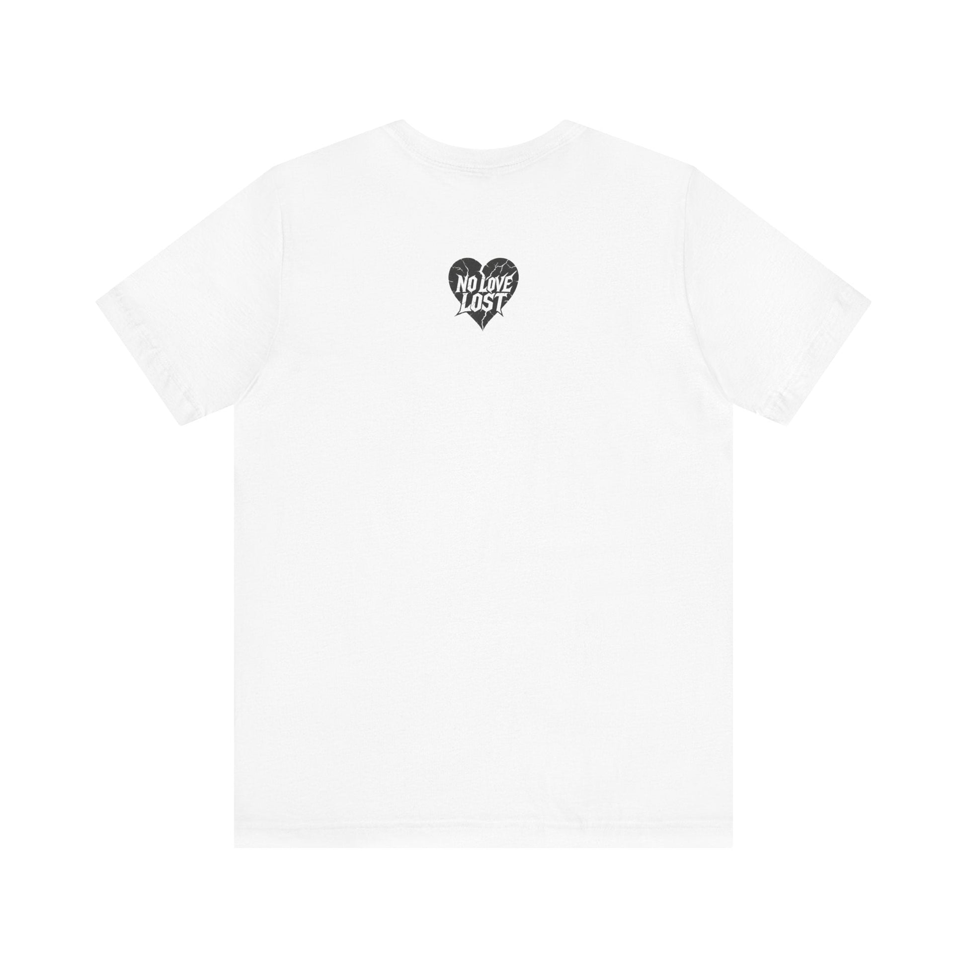 "Devil in disguise" – Neo-Traditional Devil Chest Print T-Shirt Printify
