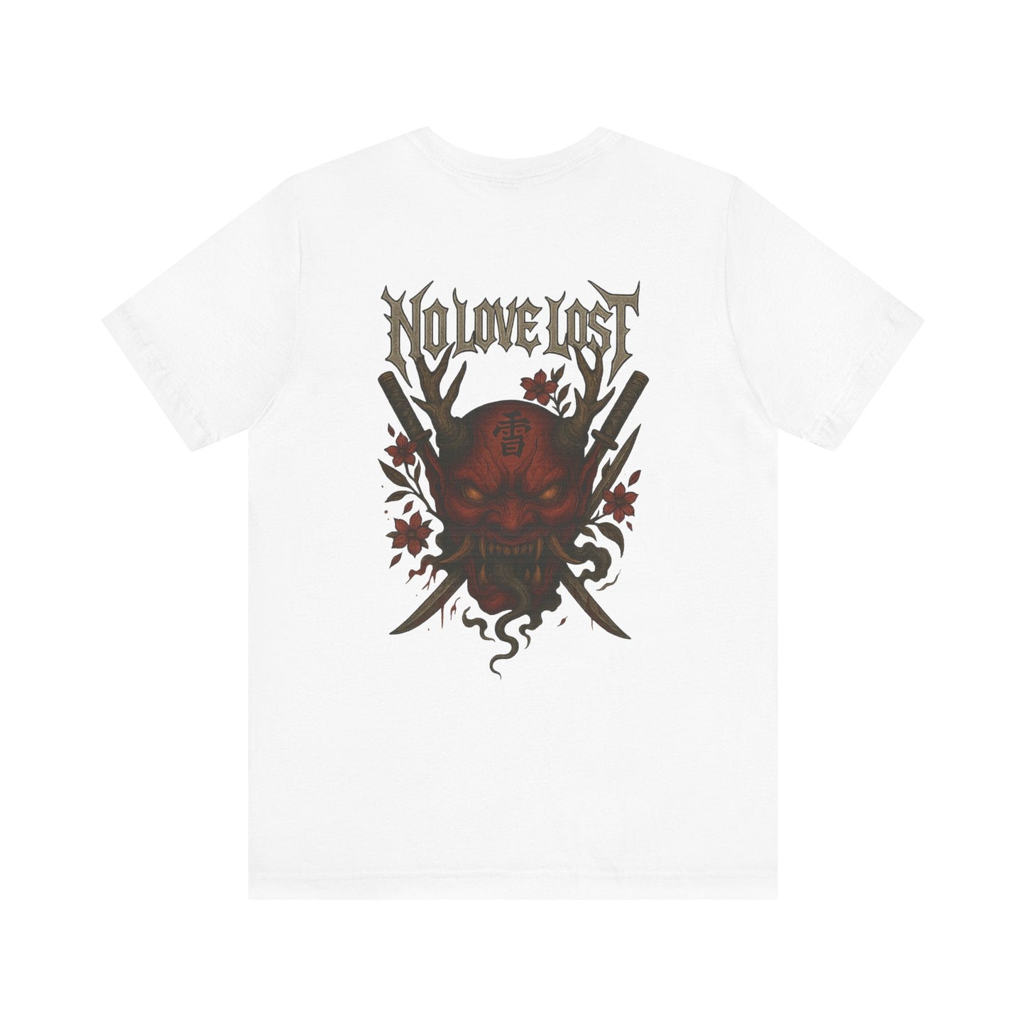 Sinister Oni Mask T-Shirt – No Love Lost Printify