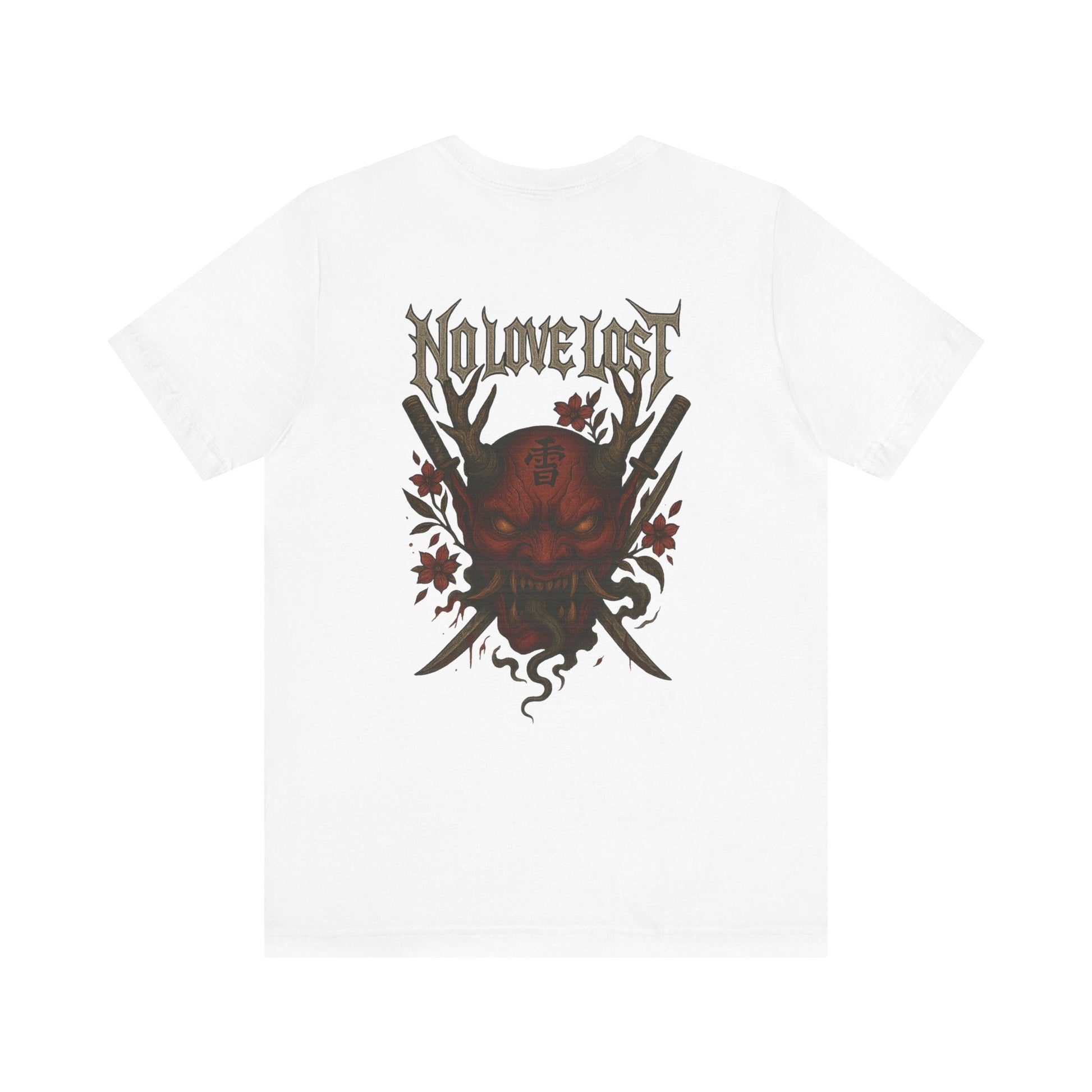 Sinister Oni Mask T-Shirt – No Love Lost Printify