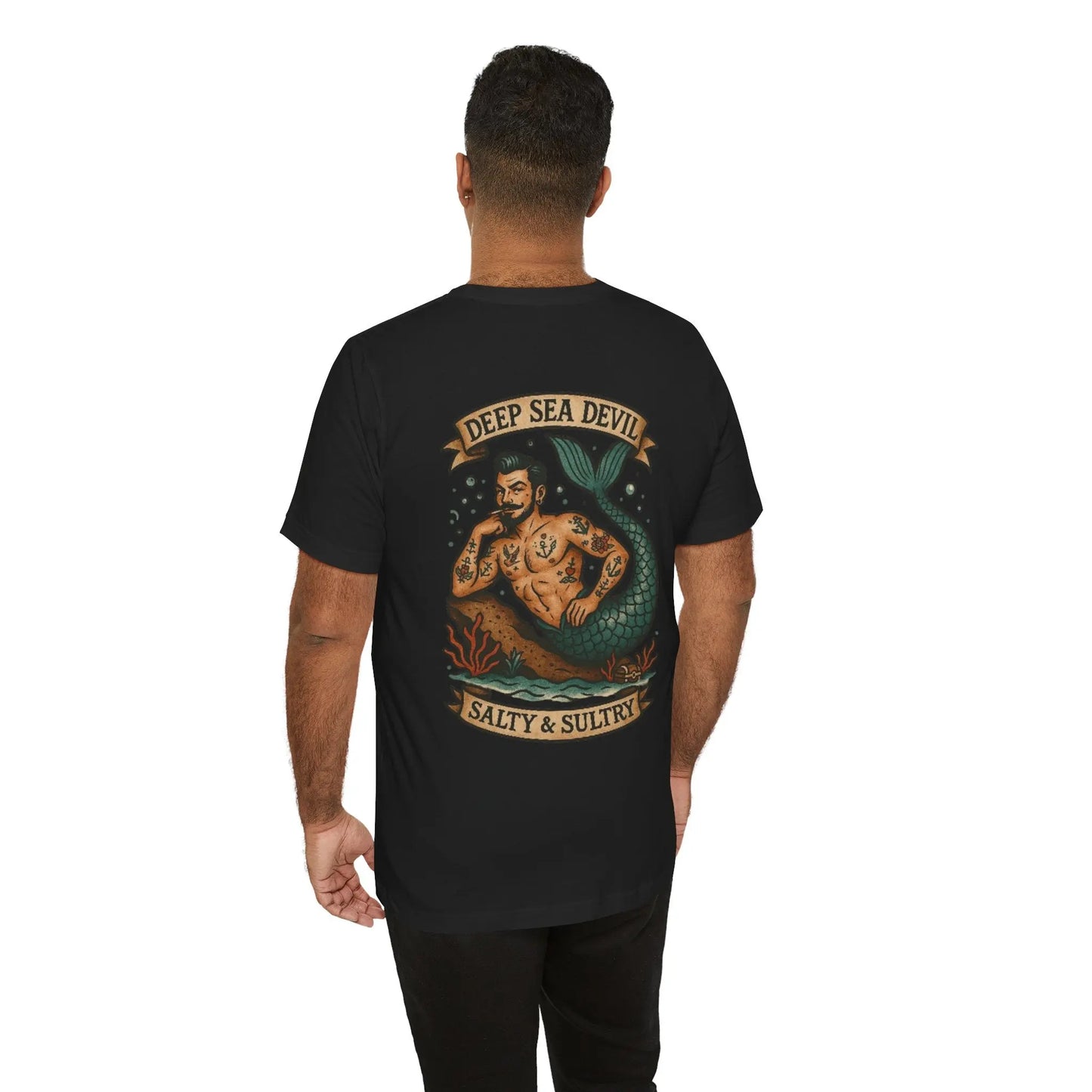 Deep Sea Devil T-Shirt – Neo-Traditional Statement by No Love Lost Printify
