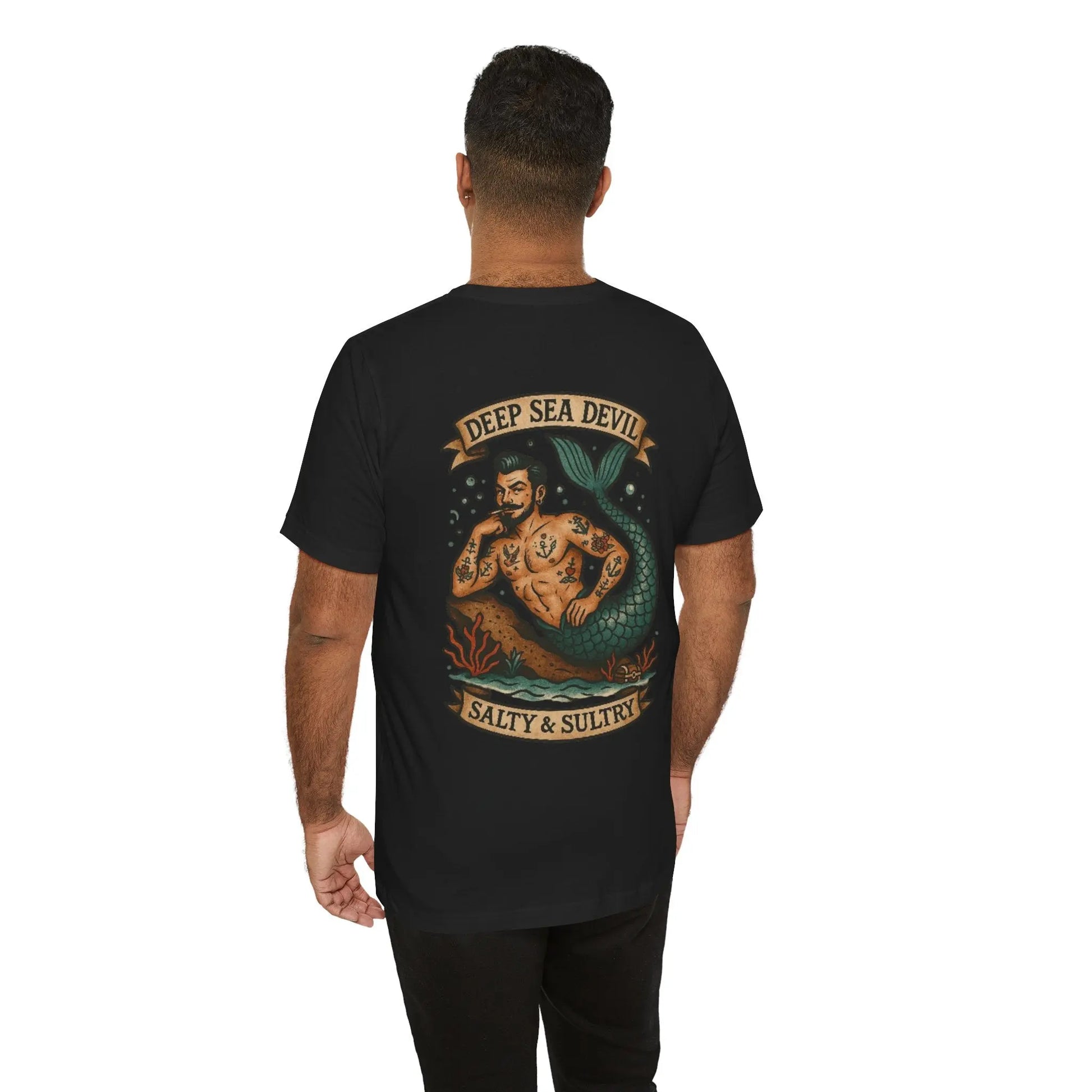 Deep Sea Devil T-Shirt – Neo-Traditional Statement by No Love Lost Printify
