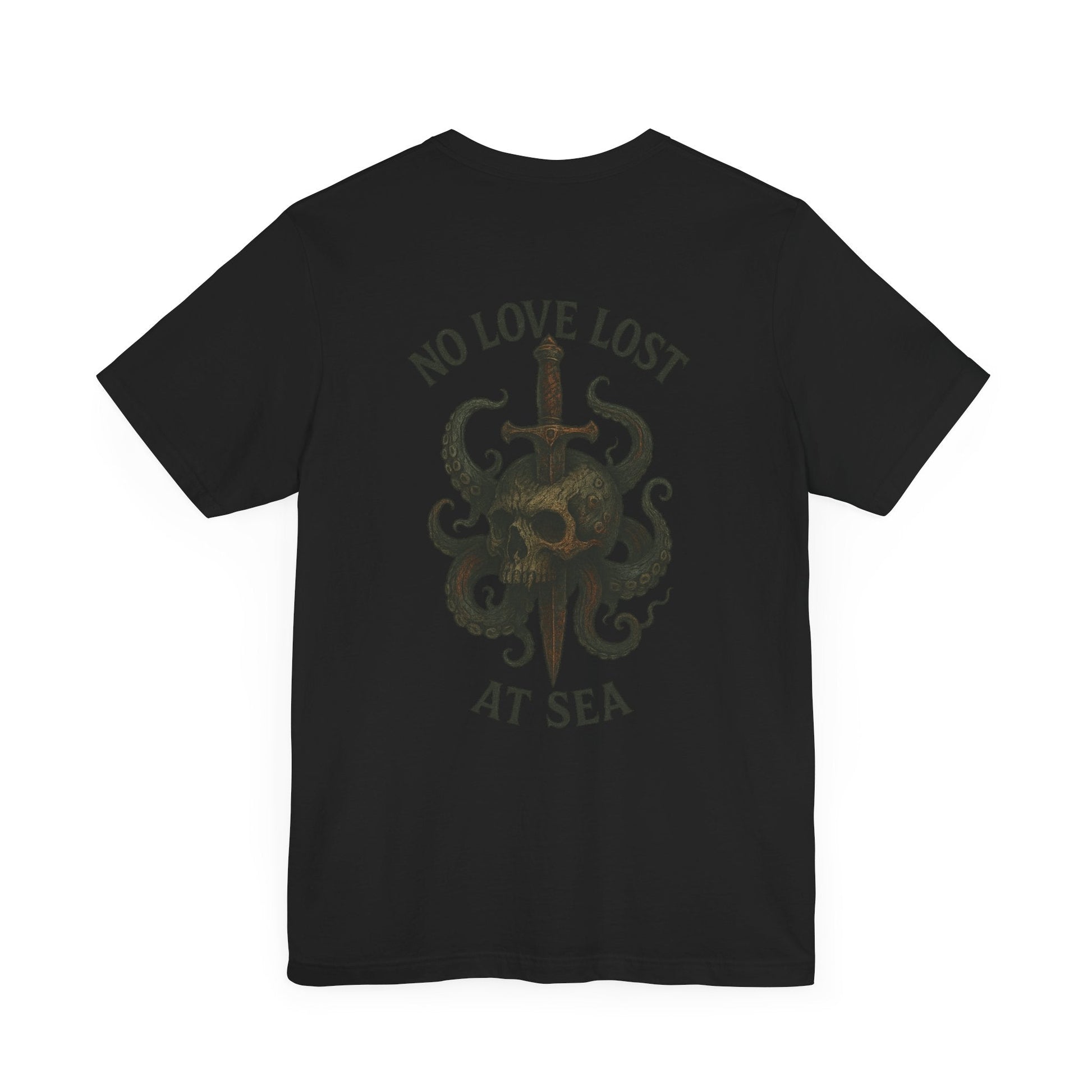 No Love Lost at Sea – Gothic Nautical Tee Printify