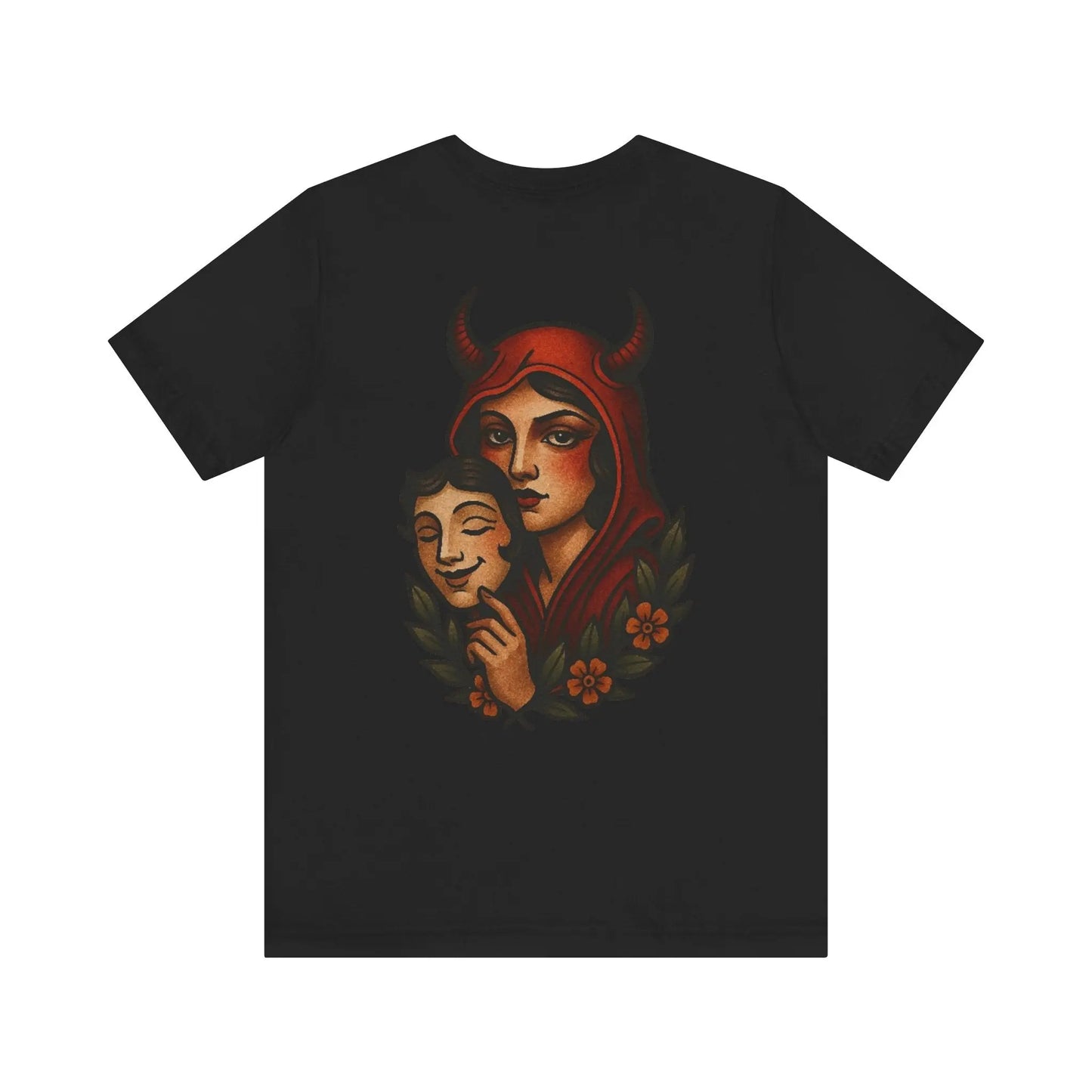 Devil in Disguise T-Shirt – Back Graphic Edition Printify