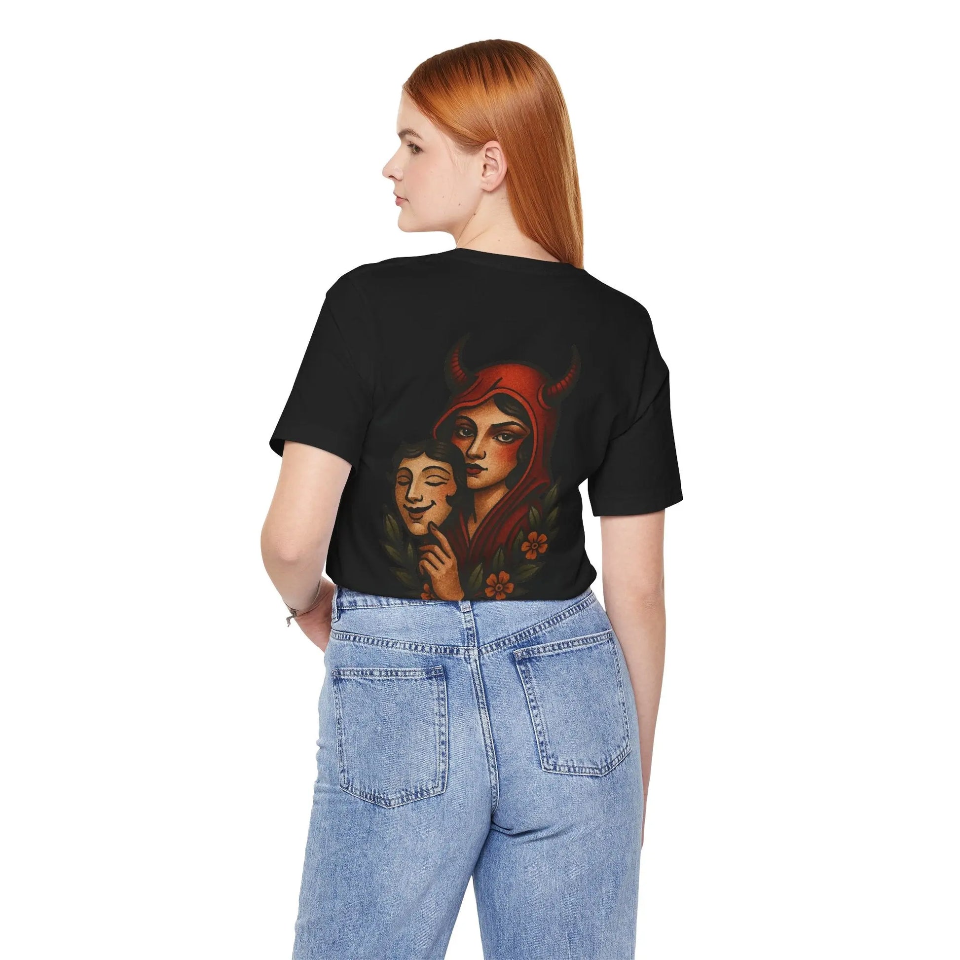 Devil in Disguise T-Shirt – Back Graphic Edition Printify