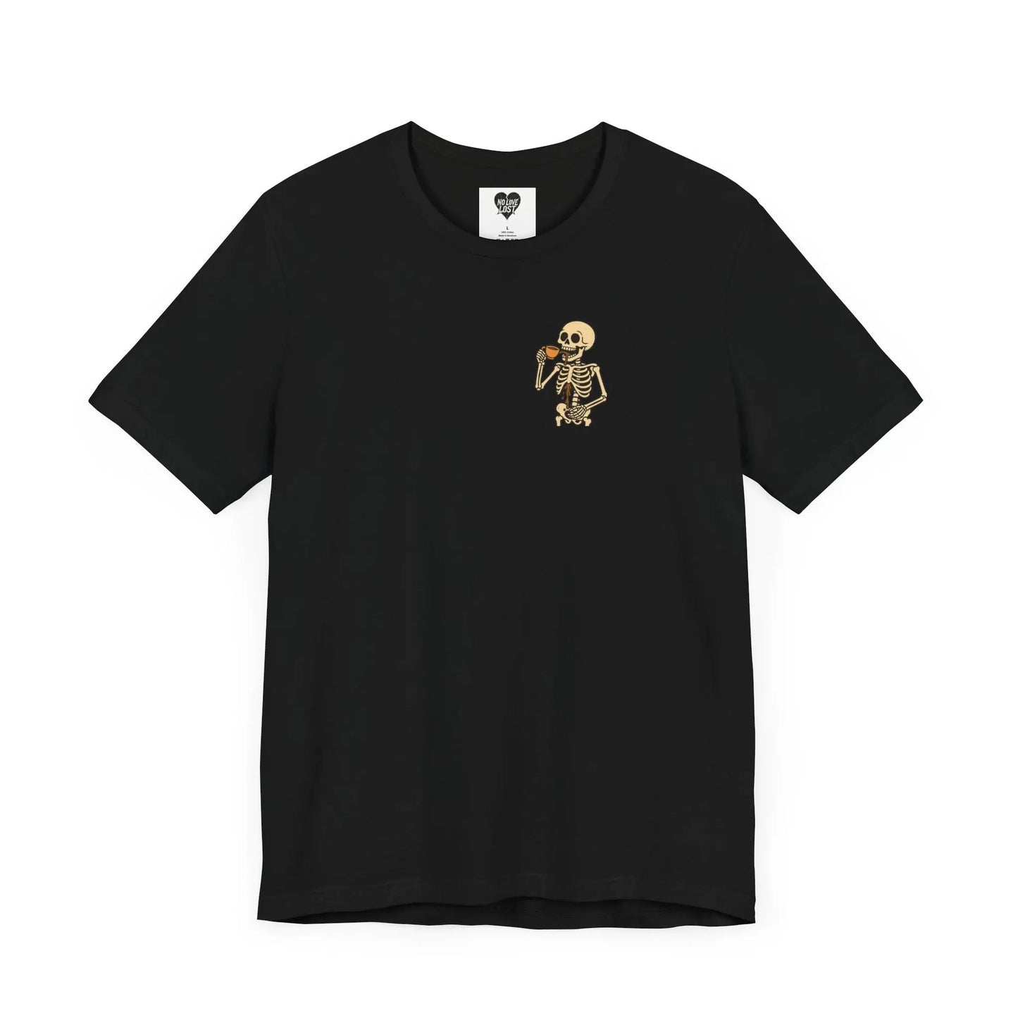 Skeleton Tea unisex tee – Minimal Graphic Tee (Unisex) Printify