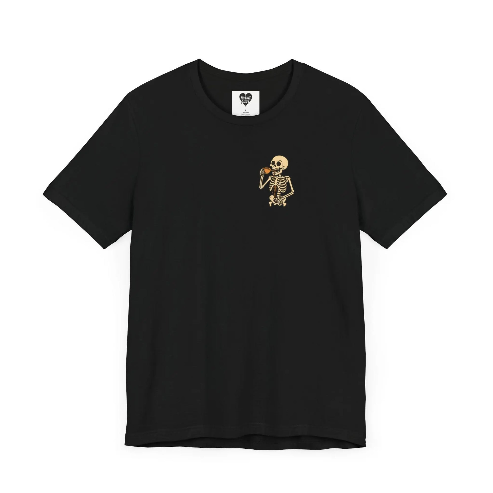 Skeleton Tea unisex tee – Minimal Graphic Tee (Unisex) Printify