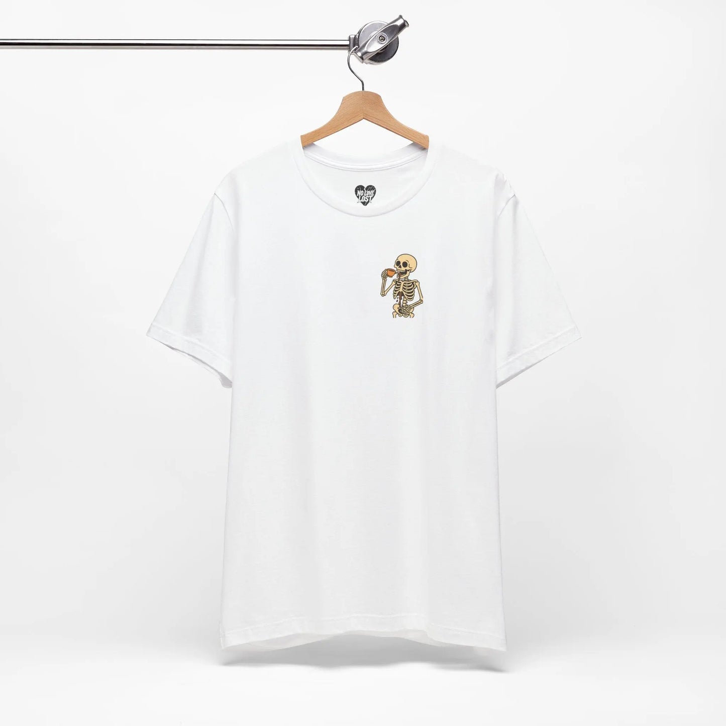 Skeleton Tea unisex tee – Minimal Graphic Tee (Unisex) Printify