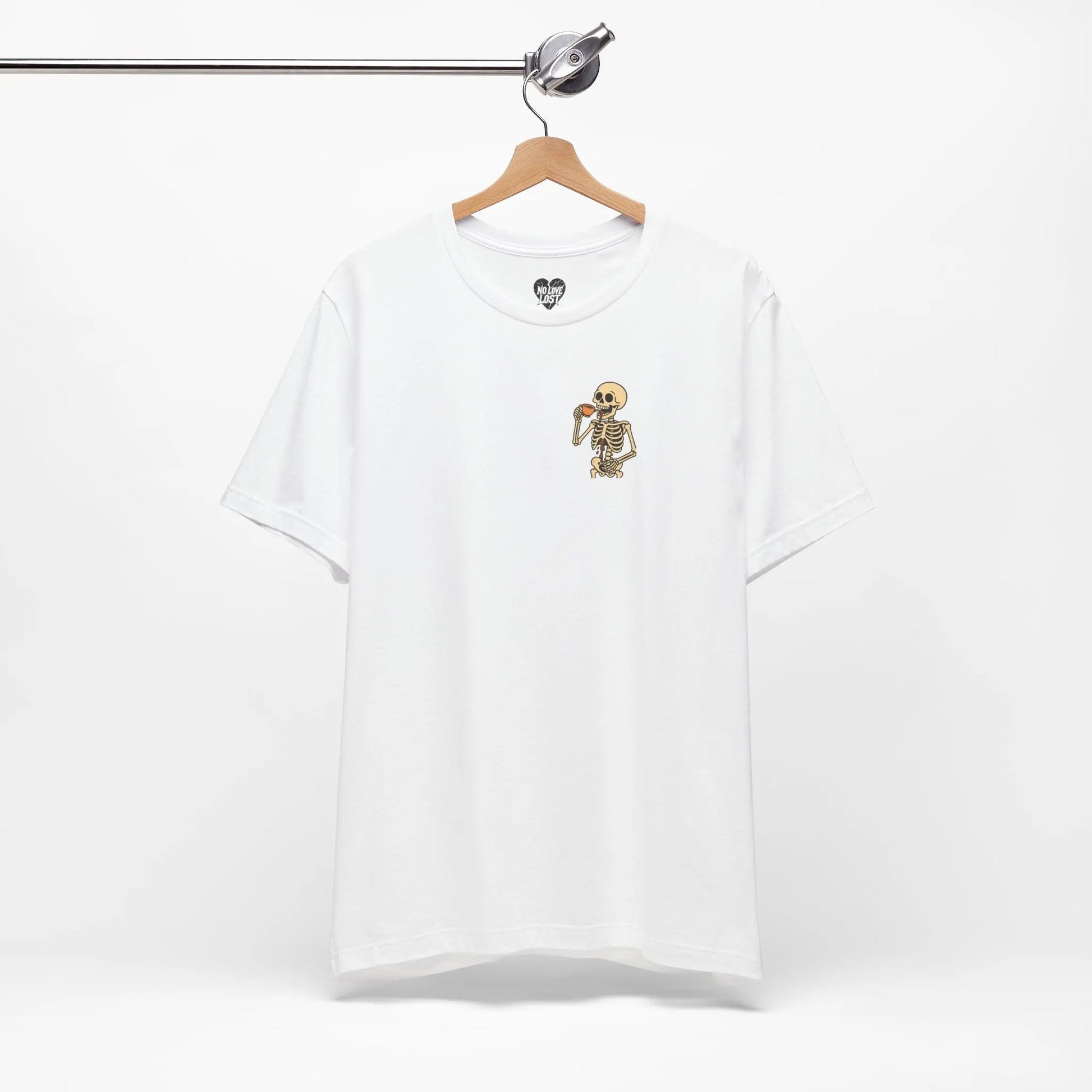 Skeleton Tea unisex tee – Minimal Graphic Tee (Unisex) Printify