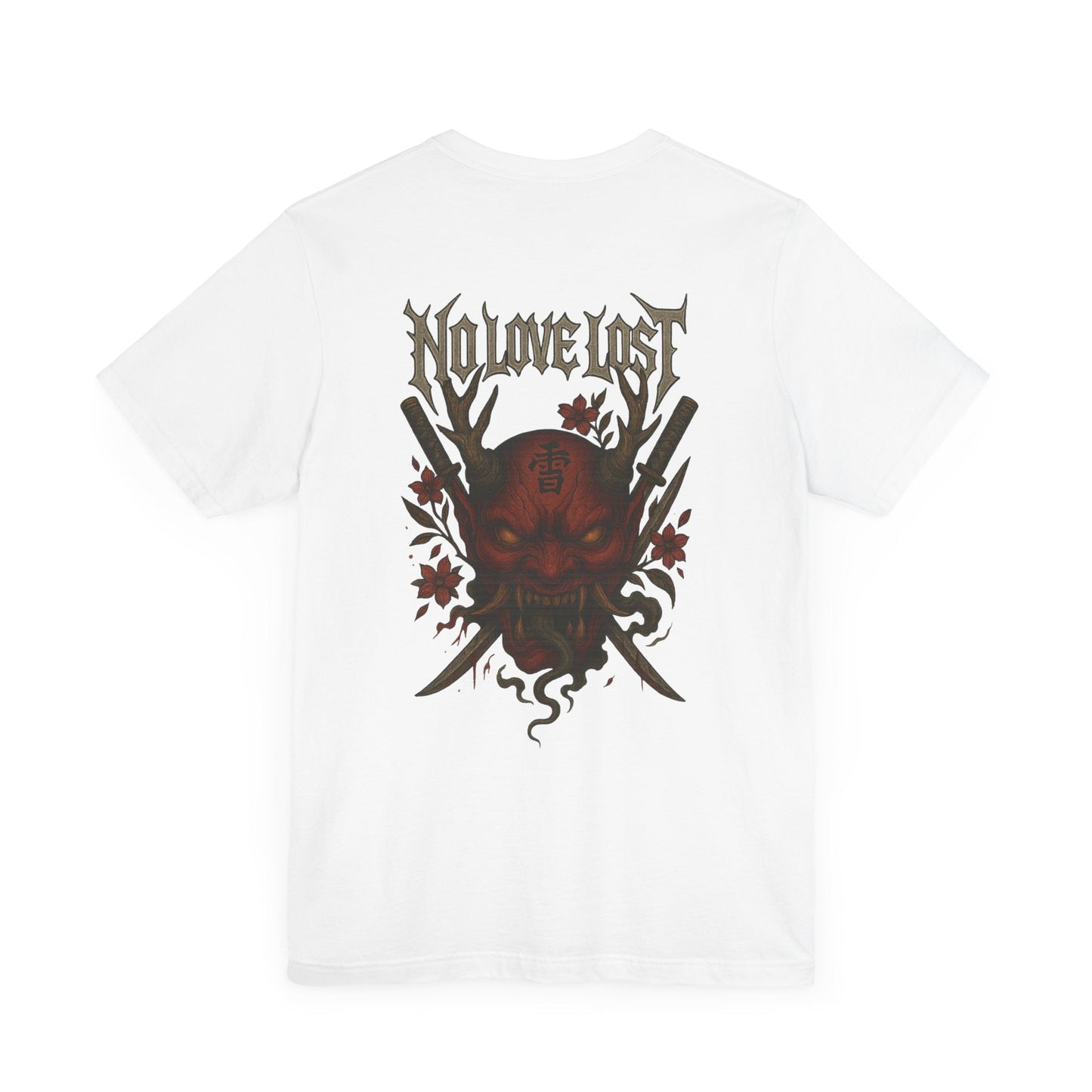 Sinister Oni Mask T-Shirt – No Love Lost Printify