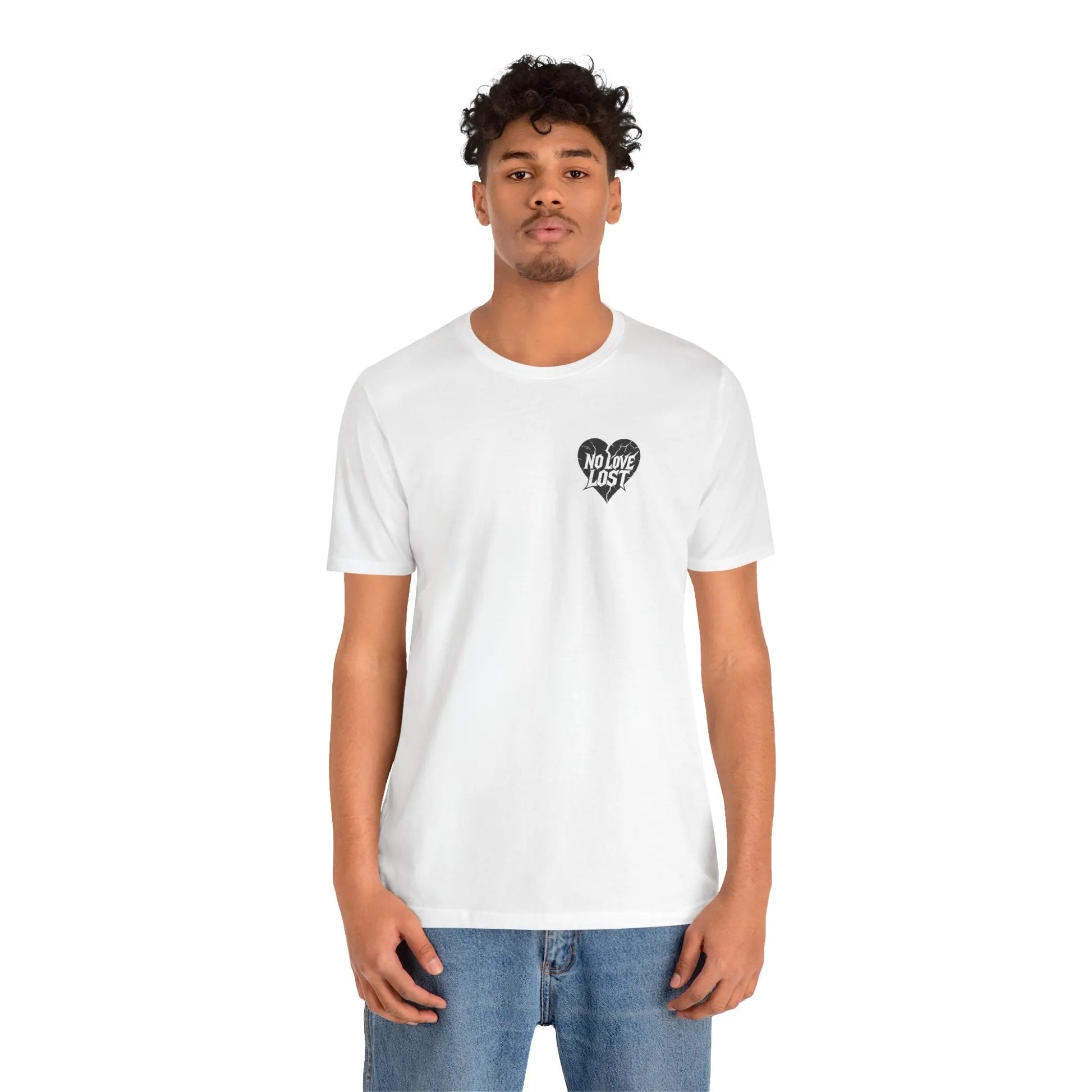 Black Swan & Roses – Gothic Sword Back Print Tee Printify