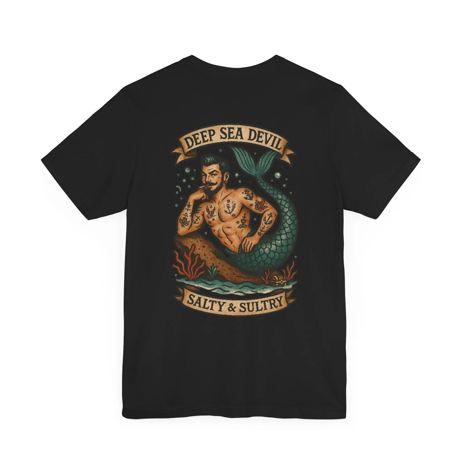 Deep Sea Devil T-Shirt – Neo-Traditional Statement by No Love Lost Printify