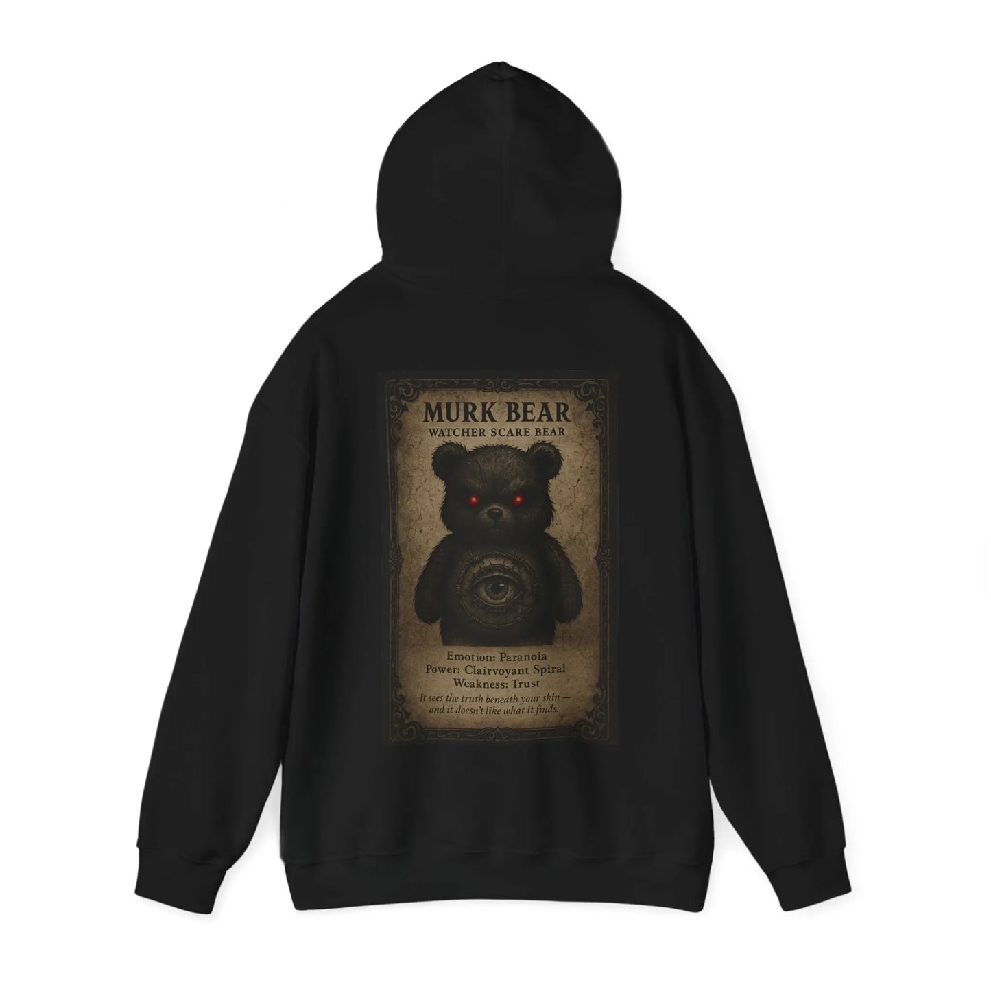 Murk Bear Hoodie – Watcher Scare Bear | No Love Lost Printify