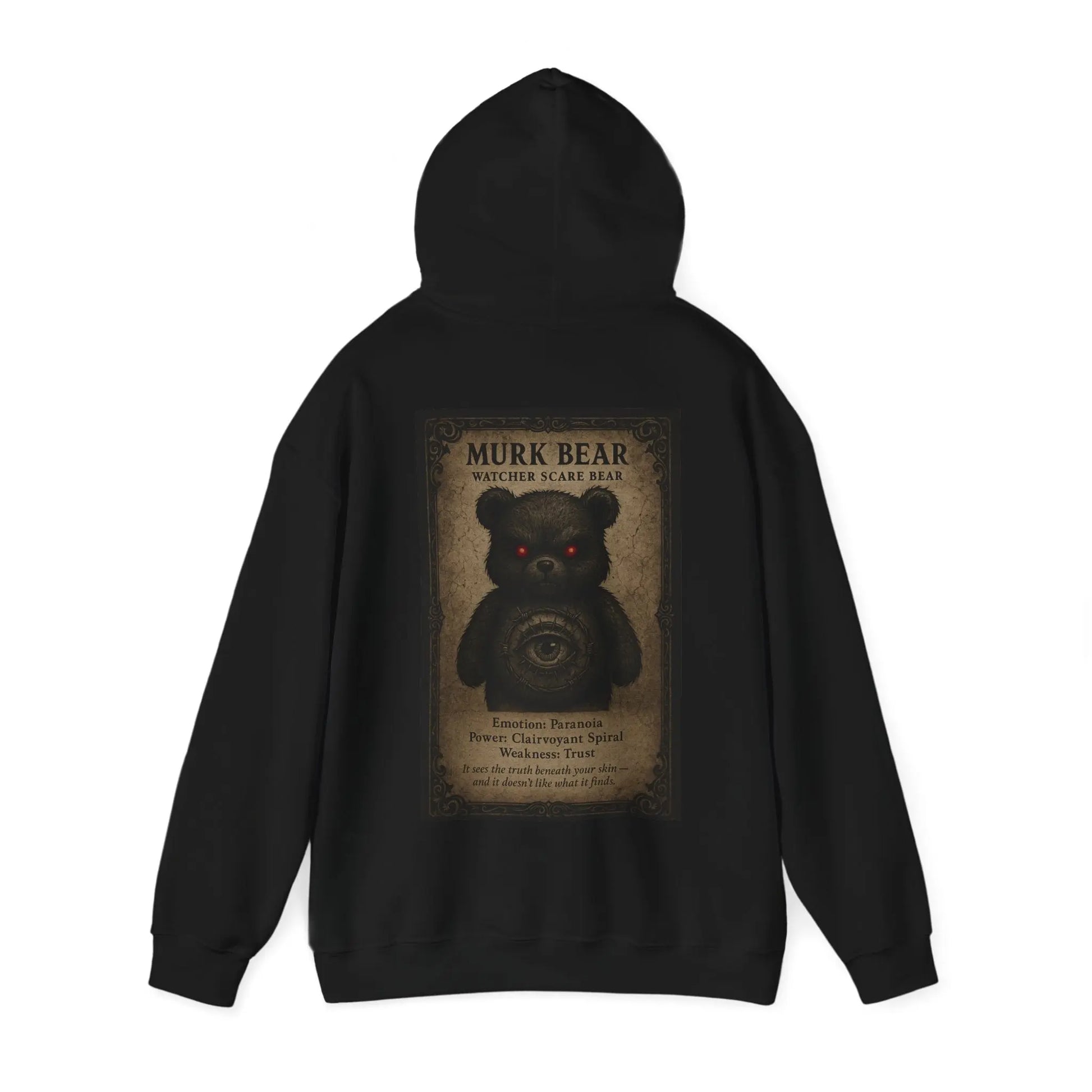 Murk Bear Hoodie – Watcher Scare Bear | No Love Lost Printify