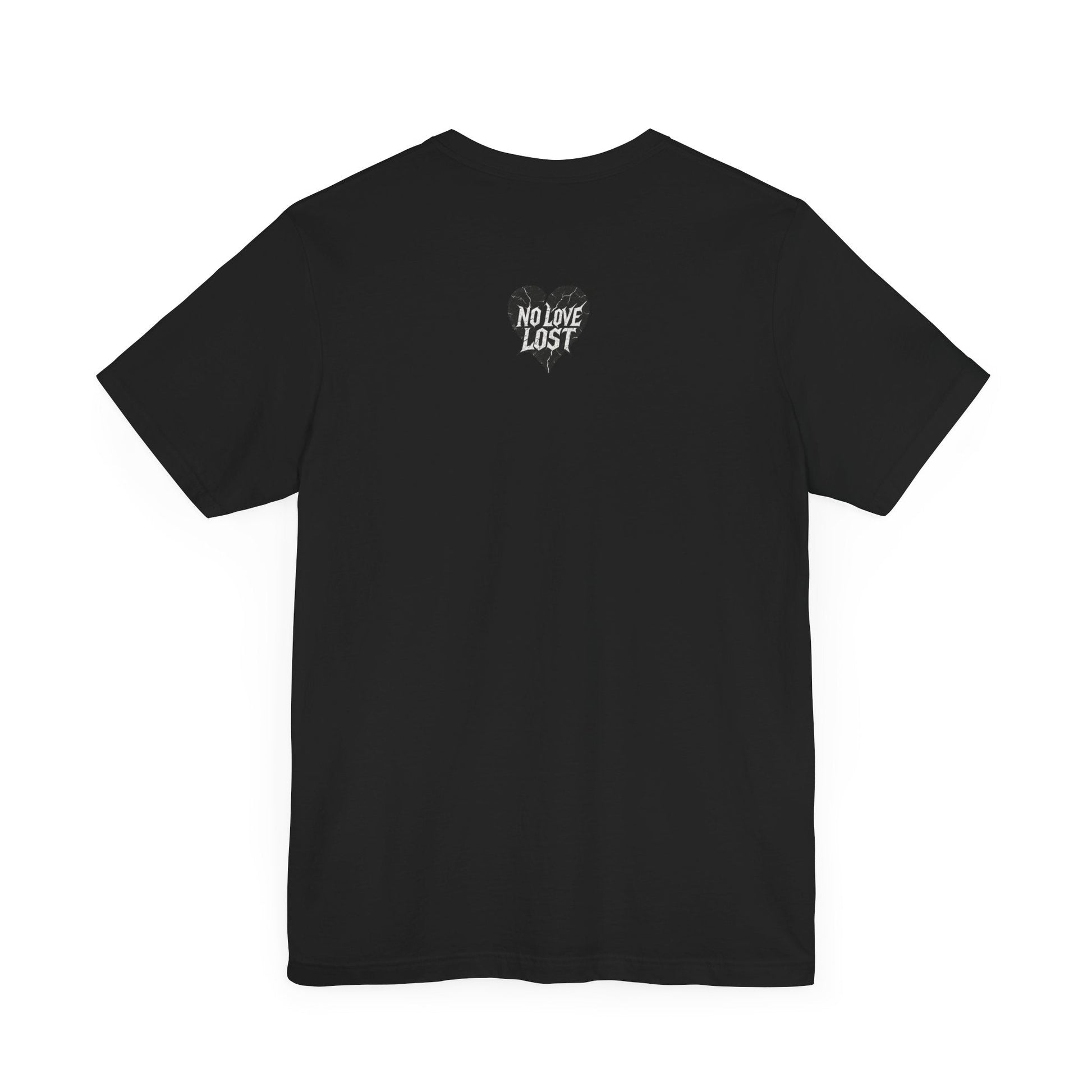 "Devil in disguise" – Neo-Traditional Devil Chest Print T-Shirt Printify