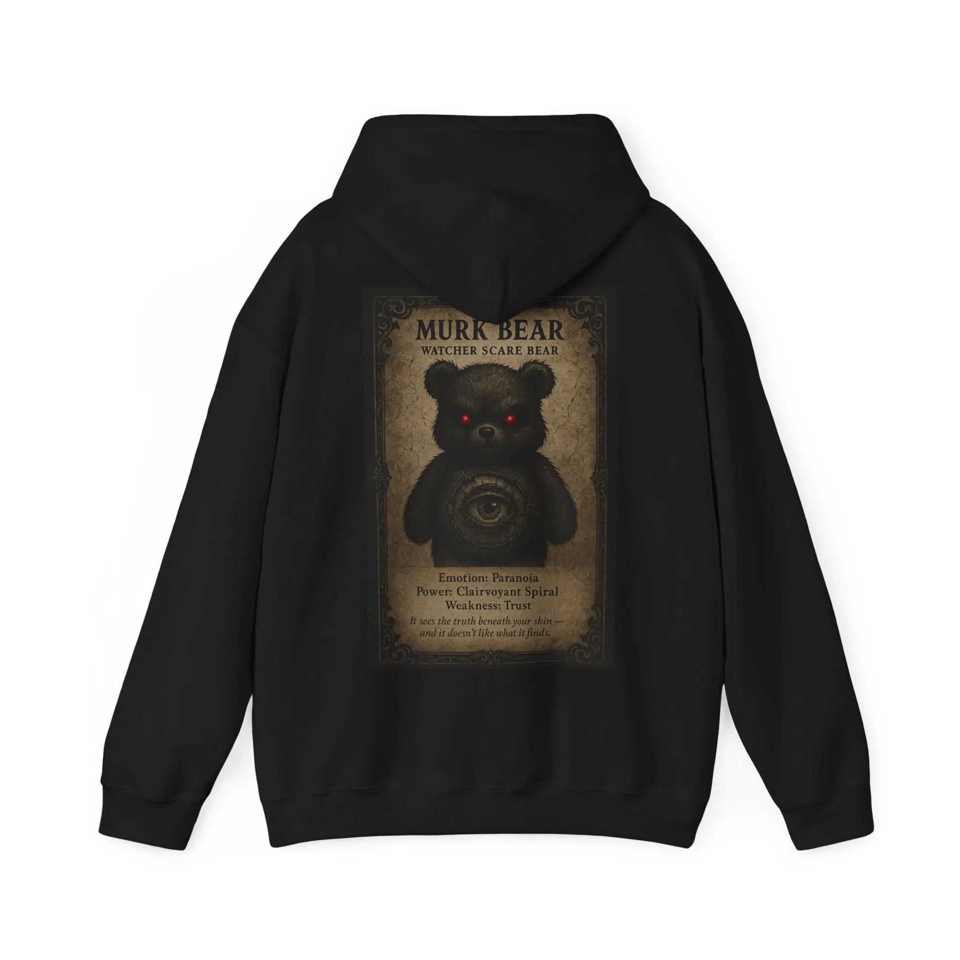 Murk Bear Hoodie – Watcher Scare Bear | No Love Lost Printify