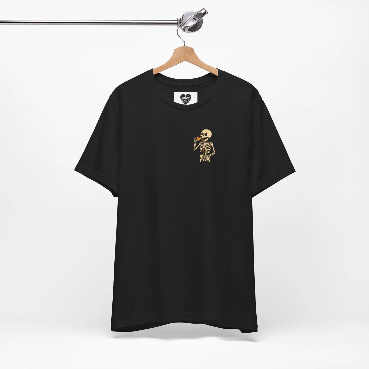 Skeleton Tea unisex tee – Minimal Graphic Tee (Unisex) Printify