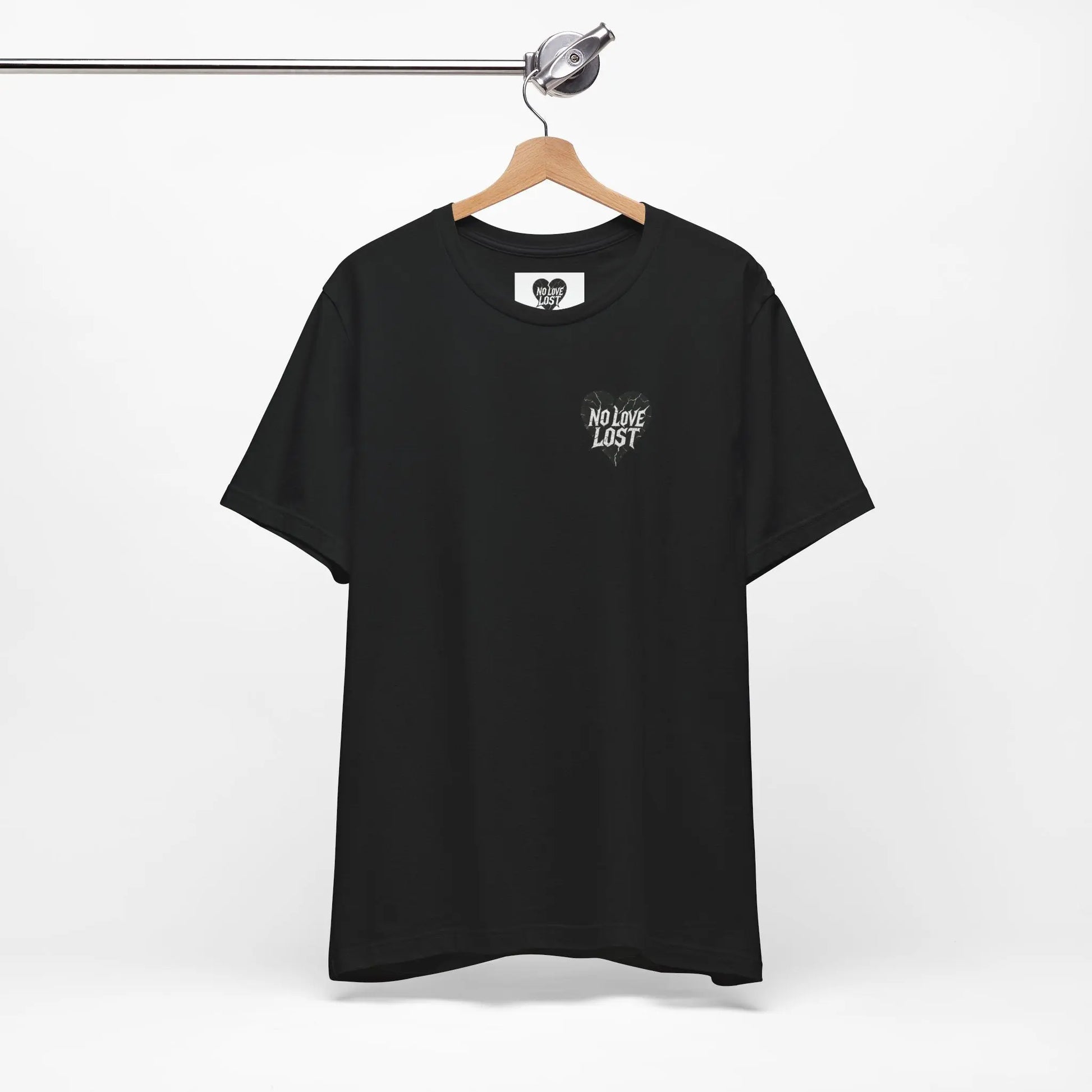 Black Swan & Roses – Gothic Sword Back Print Tee Printify