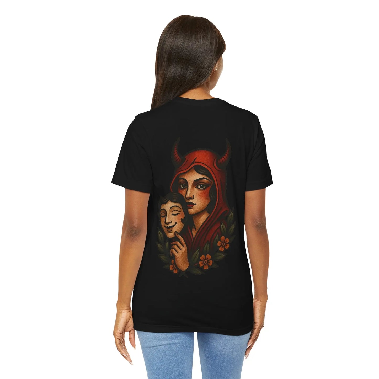 Devil in Disguise T-Shirt – Back Graphic Edition Printify
