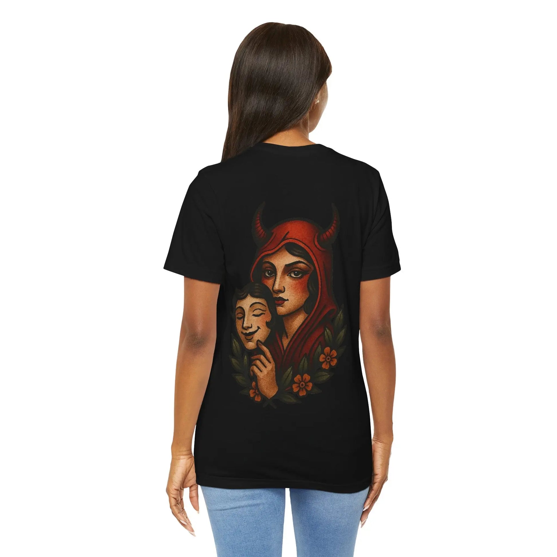 Devil in Disguise T-Shirt – Back Graphic Edition Printify